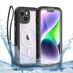 Husa pentru iPhone 14 Plus - ShellBox Waterproof IP68 Case - Black Husa pentru iPhone 14 Plus - ShellBox Waterproof IP68 Case - Black