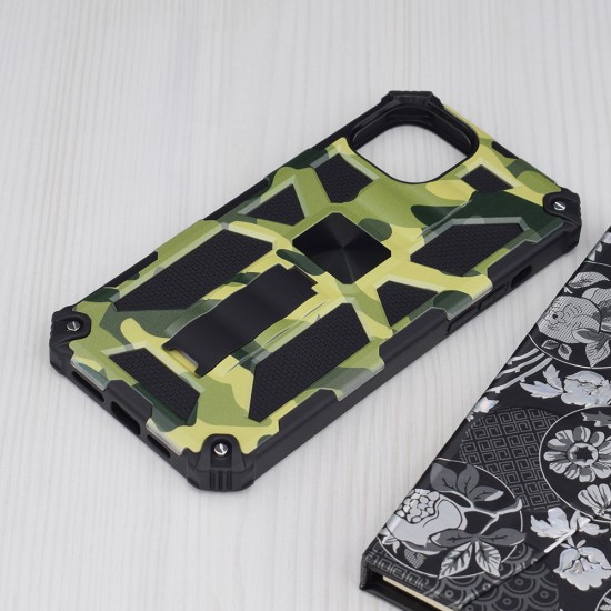 Husa pentru iPhone 14 Plus - Techsuit Blazor Series - Camo Lime