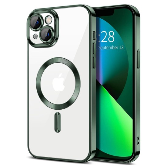 Husa pentru iPhone 14 Plus - Techsuit Luxury Crystal MagSafe - Deep Green