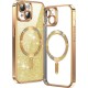 Husa pentru iPhone 14 Plus - Techsuit Luxury Glitter MagSafe - Gold