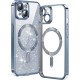 Husa pentru iPhone 14 Plus - Techsuit Luxury Glitter MagSafe - Light Blue