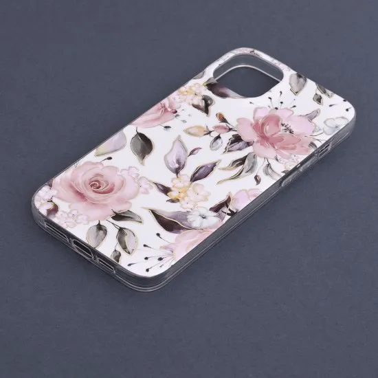 Husa pentru iPhone 14 Plus - Techsuit Marble Series - Chloe White Husa pentru iPhone 14 Plus - Techsuit Marble Series - Chloe White