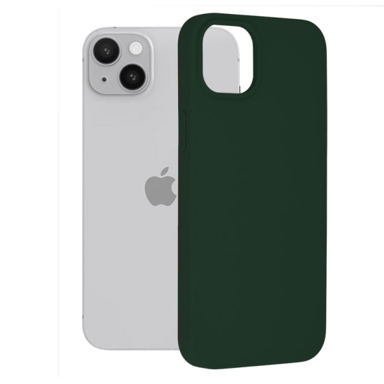 Husa pentru iPhone 14 Plus - Techsuit Soft Edge Silicone - Dark Green