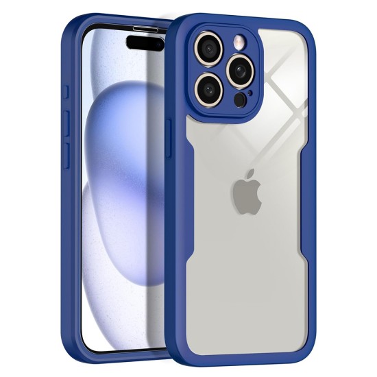 Husa pentru iPhone 14 Pro + Folie - Techsuit ColorVerse 360 Series - Blue