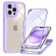 Husa pentru iPhone 14 Pro + Folie - Techsuit ColorVerse 360 Series - Purple