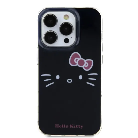 Husa pentru iPhone 14 Pro - Hello Kitty Hardcase IML Kitty Face (HKHCP14LHKHLK) - Black Husa pentru iPhone 14 Pro - Hello Kitty Hardcase IML Kitty Face (HKHCP14LHKHLK) - Black