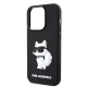 Husa pentru iPhone 14 Pro - Karl Lagerfeld 3D Design (KLHCP14L3DRKHNK) - Rubber Choupette