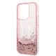 Husa pentru iPhone 14 Pro - Karl Lagerfeld Hardcase Glitter (KLHCP14LLBKLCP) - Pink Liquid Big KL Husa pentru iPhone 14 Pro - Karl Lagerfeld Hardcase Glitter (KLHCP14LLBKLCP) - Pink Liquid Big KL
