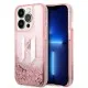 Husa pentru iPhone 14 Pro - Karl Lagerfeld Hardcase Glitter (KLHCP14LLBKLCP) - Pink Liquid Big KL Husa pentru iPhone 14 Pro - Karl Lagerfeld Hardcase Glitter (KLHCP14LLBKLCP) - Pink Liquid Big KL