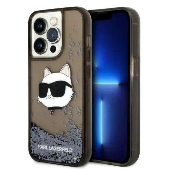 Husa pentru iPhone 14 Pro - Karl Lagerfeld Hardcase Glitter (KLHCP14LLNCHCK) - Choupette Head Husa pentru iPhone 14 Pro - Karl Lagerfeld Hardcase Glitter (KLHCP14LLNCHCK) - Choupette Head