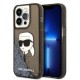 Husa pentru iPhone 14 Pro - Karl Lagerfeld Hardcase Glitter (KLHCP14LLNKHCK) - Karl Head