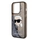 Husa pentru iPhone 14 Pro - Karl Lagerfeld Hardcase Glitter (KLHCP14LLNKHCK) - Karl Head