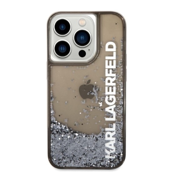 Husa pentru iPhone 14 Pro - Karl Lagerfeld Hardcase Liquid Glitter (KLHCP14LLCKVK) - Elong