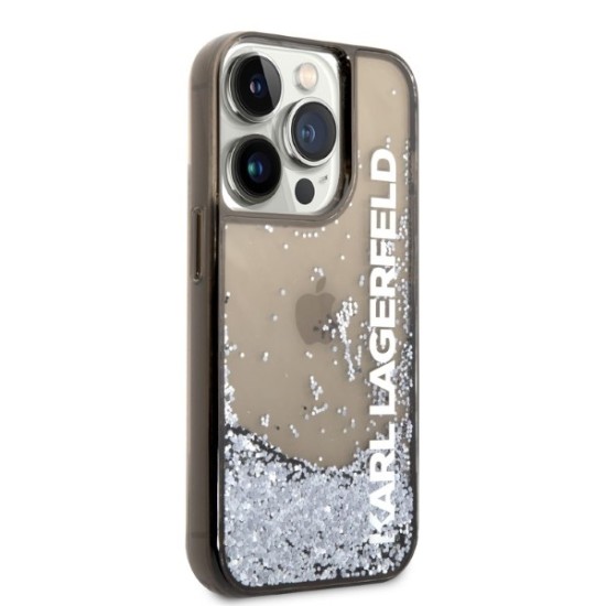 Husa pentru iPhone 14 Pro - Karl Lagerfeld Hardcase Liquid Glitter (KLHCP14LLCKVK) - Elong