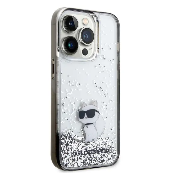 Husa pentru iPhone 14 Pro - Karl Lagerfeld Hardcase Liquid Glitter (KLHCP14LLKCNSK) - Choupette Husa pentru iPhone 14 Pro - Karl Lagerfeld Hardcase Liquid Glitter (KLHCP14LLKCNSK) - Choupette