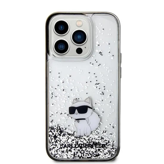 Husa pentru iPhone 14 Pro - Karl Lagerfeld Hardcase Liquid Glitter (KLHCP14LLKCNSK) - Choupette Husa pentru iPhone 14 Pro - Karl Lagerfeld Hardcase Liquid Glitter (KLHCP14LLKCNSK) - Choupette