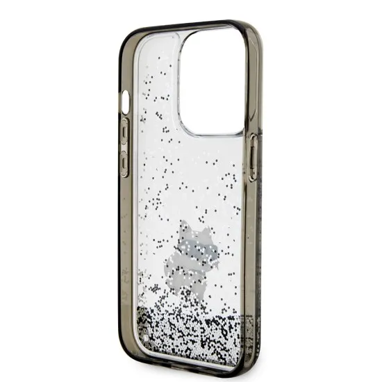 Husa pentru iPhone 14 Pro - Karl Lagerfeld Hardcase Liquid Glitter (KLHCP14LLKCNSK) - Choupette Husa pentru iPhone 14 Pro - Karl Lagerfeld Hardcase Liquid Glitter (KLHCP14LLKCNSK) - Choupette
