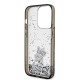 Husa pentru iPhone 14 Pro - Karl Lagerfeld Hardcase Liquid Glitter (KLHCP14LLKCNSK) - Choupette