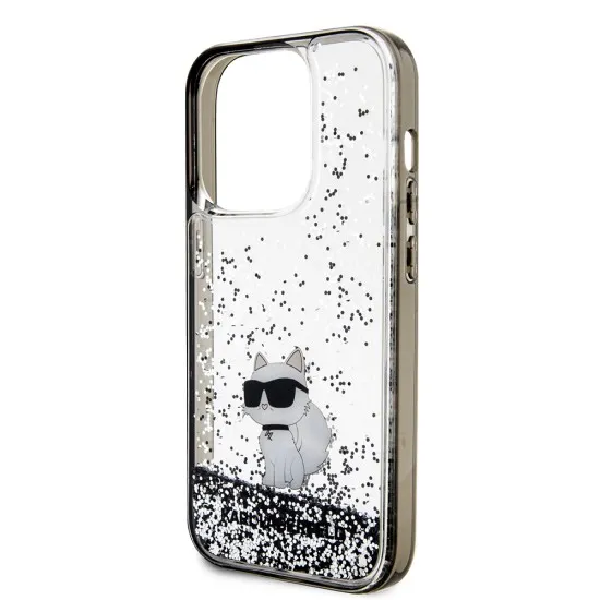 Husa pentru iPhone 14 Pro - Karl Lagerfeld Hardcase Liquid Glitter (KLHCP14LLKCNSK) - Choupette Husa pentru iPhone 14 Pro - Karl Lagerfeld Hardcase Liquid Glitter (KLHCP14LLKCNSK) - Choupette