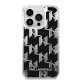 Husa pentru iPhone 14 Pro - Karl Lagerfeld Hardcase Liquid Glitter (KLHCP14LLMNMK) - Monogram