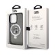 Husa pentru iPhone 14 Pro - Karl Lagerfeld Hardcase Ring Stand MagSafe (KLHMP14LHMRSKCK) - Karl&Choupette