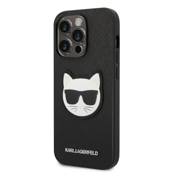 Husa pentru iPhone 14 Pro - Karl Lagerfeld Saffiano (KLHCP14LSAPCHK) - Choupette Head Husa pentru iPhone 14 Pro - Karl Lagerfeld Saffiano (KLHCP14LSAPCHK) - Choupette Head
