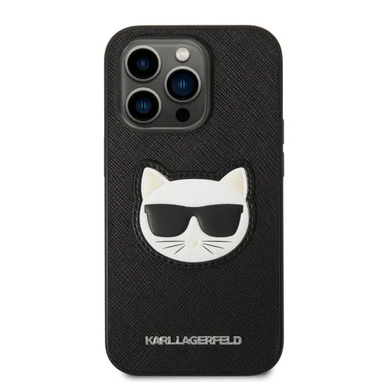 Husa pentru iPhone 14 Pro - Karl Lagerfeld Saffiano (KLHCP14LSAPCHK) - Choupette Head Husa pentru iPhone 14 Pro - Karl Lagerfeld Saffiano (KLHCP14LSAPCHK) - Choupette Head