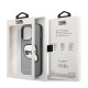 Husa pentru iPhone 14 Pro - Karl Lagerfeld Saffiano (KLHCP14LSAPKHG) - Silver Karl`s Head