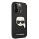 Husa pentru iPhone 14 Pro - Karl Lagerfeld Saffiano (KLHCP14LSAPKHK) - Karl`s Head