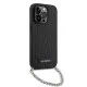 Husa pentru iPhone 14 Pro - Karl Lagerfeld Saffiano Monogram Chain (KLHCP14LSACKLHPK) - Black Husa pentru iPhone 14 Pro - Karl Lagerfeld Saffiano Monogram Chain (KLHCP14LSACKLHPK) - Black