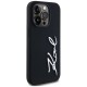 Husa pentru iPhone 14 Pro - Karl Lagerfeld Silicone (KLHCP14LSCMSMVK) - Karl Script