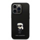 Husa pentru iPhone 14 Pro - Karl Lagerfeld Silicone (KLHCP14LSMHKNPK) - Ikonik Metal Pin