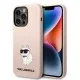 Husa pentru iPhone 14 Pro - Karl Lagerfeld Silicone (KLHCP14LSNCHBCP) - Pink Choupette Husa pentru iPhone 14 Pro - Karl Lagerfeld Silicone (KLHCP14LSNCHBCP) - Pink Choupette