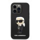 Husa pentru iPhone 14 Pro - Karl Lagerfeld Silicone (KLHCP14LSNIKBCK) - Ikonik