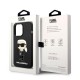 Husa pentru iPhone 14 Pro - Karl Lagerfeld Silicone (KLHCP14LSNIKBCK) - Ikonik