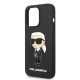 Husa pentru iPhone 14 Pro - Karl Lagerfeld Silicone (KLHCP14LSNIKBCK) - Ikonik