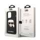 Husa pentru iPhone 14 Pro - Karl Lagerfeld Silicone MagSafe (KLHMP14LSLKHBK) - Karl`s Head