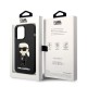 Husa pentru iPhone 14 Pro - Karl Lagerfeld Silicone MagSafe (KLHMP14LSNIKBCK) - Ikonik