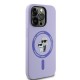 Husa pentru iPhone 14 Pro - Karl Lagerfeld Silicone Ring MagSafe (KLHMP14LSCMKCRHU) - Purple Karl&Choupette Head