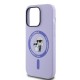 Husa pentru iPhone 14 Pro - Karl Lagerfeld Silicone Ring MagSafe (KLHMP14LSCMKCRHU) - Purple Karl&Choupette Head