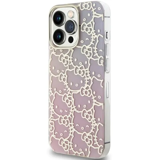 Husa pentru iPhone 14 Pro Max - Hello Kitty Hardcase IML Gradient Electrop Crowded Kitty Head (HKHCP14XHCHPEP) - Pink Husa pentru iPhone 14 Pro Max - Hello Kitty Hardcase IML Gradient Electrop Crowded Kitty Head (HKHCP14XHCHPEP) - Pink