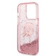 Husa pentru iPhone 14 Pro Max - Karl Lagerfeld Hardcase Glitter (KLHCP14XLNKHCP) - Pink Karl Head