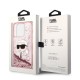 Husa pentru iPhone 14 Pro Max - Karl Lagerfeld Hardcase Glitter (KLHCP14XLNKHCP) - Pink Karl Head