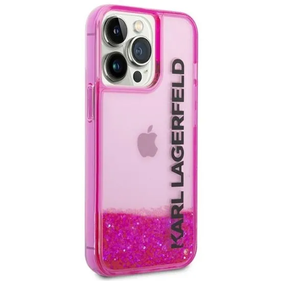 Husa pentru iPhone 14 Pro Max - Karl Lagerfeld Hardcase Liquid Glitter (KLHCP14XLCKVF) - Pink Elong Husa pentru iPhone 14 Pro Max - Karl Lagerfeld Hardcase Liquid Glitter (KLHCP14XLCKVF) - Pink Elong