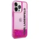 Husa pentru iPhone 14 Pro Max - Karl Lagerfeld Hardcase Liquid Glitter (KLHCP14XLCKVF) - Pink Elong Husa pentru iPhone 14 Pro Max - Karl Lagerfeld Hardcase Liquid Glitter (KLHCP14XLCKVF) - Pink Elong