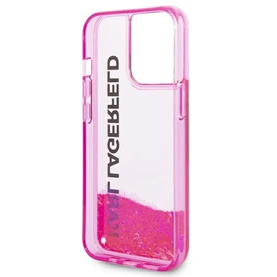 Husa pentru iPhone 14 Pro Max - Karl Lagerfeld Hardcase Liquid Glitter (KLHCP14XLCKVF) - Pink Elong Husa pentru iPhone 14 Pro Max - Karl Lagerfeld Hardcase Liquid Glitter (KLHCP14XLCKVF) - Pink Elong