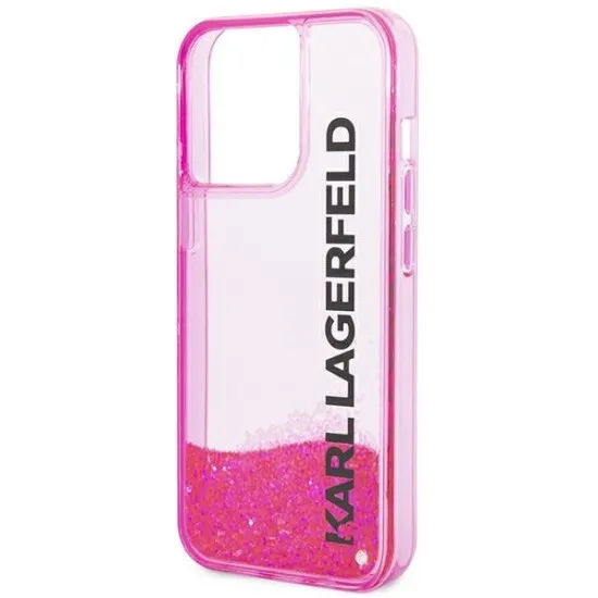 Husa pentru iPhone 14 Pro Max - Karl Lagerfeld Hardcase Liquid Glitter (KLHCP14XLCKVF) - Pink Elong Husa pentru iPhone 14 Pro Max - Karl Lagerfeld Hardcase Liquid Glitter (KLHCP14XLCKVF) - Pink Elong