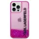 Husa pentru iPhone 14 Pro Max - Karl Lagerfeld Hardcase Liquid Glitter (KLHCP14XLCKVF) - Pink Elong Husa pentru iPhone 14 Pro Max - Karl Lagerfeld Hardcase Liquid Glitter (KLHCP14XLCKVF) - Pink Elong