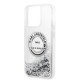 Husa pentru iPhone 14 Pro Max - Karl Lagerfeld Hardcase Liquid Glitter (KLHCP14XLCRSGRS) - Silver RSG