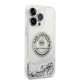 Husa pentru iPhone 14 Pro Max - Karl Lagerfeld Hardcase Liquid Glitter (KLHCP14XLCRSGRS) - Silver RSG